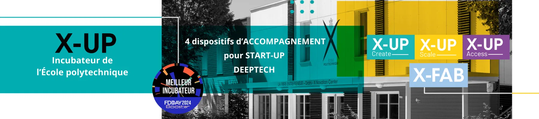 X-UP, incubateur de l'École polytechnique header